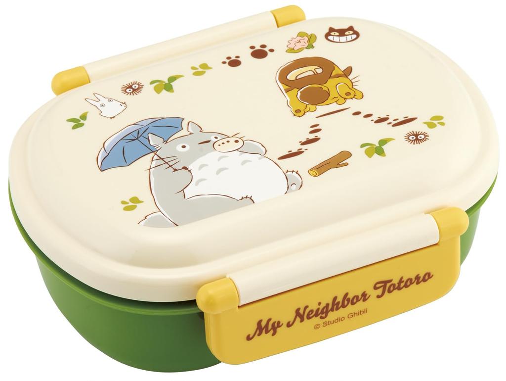 Skater Bento Fluffy Serving Single Made in Dishwasher and Microwave Ghibli Totoro and Catbus for Boys and Girls Kids' Box, Capacity, Tier, 360ml,