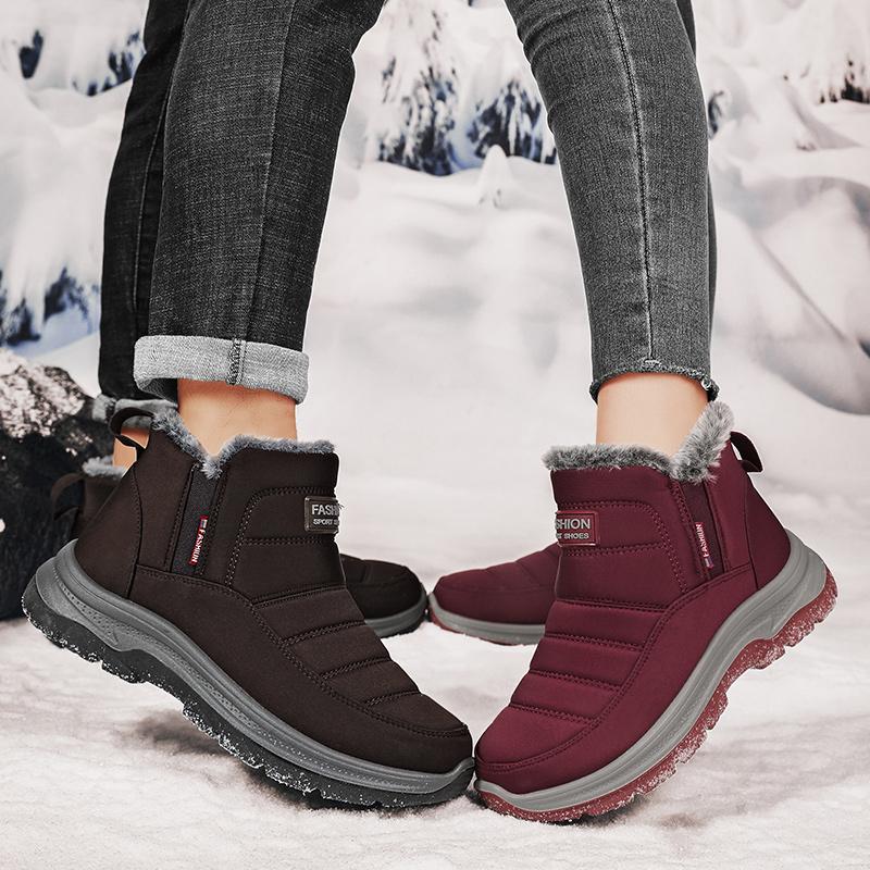 MCTIN Осенне-зимние женские толстые теплые спортивные туфли с нескользящей амортизацией, легкие высокие мужские кроссовки