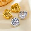 Серьги Temperament Niche Light Luxury Retro Stud Серьги из нержавеющей стали для женщин Изысканные серьги