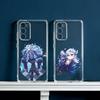 Чехол для телефона Нёвиллетт Genshin Impact для Samsung Galaxy S24 S25 S23 S22 S21 Plus S24 S25 Прозрачный чехол