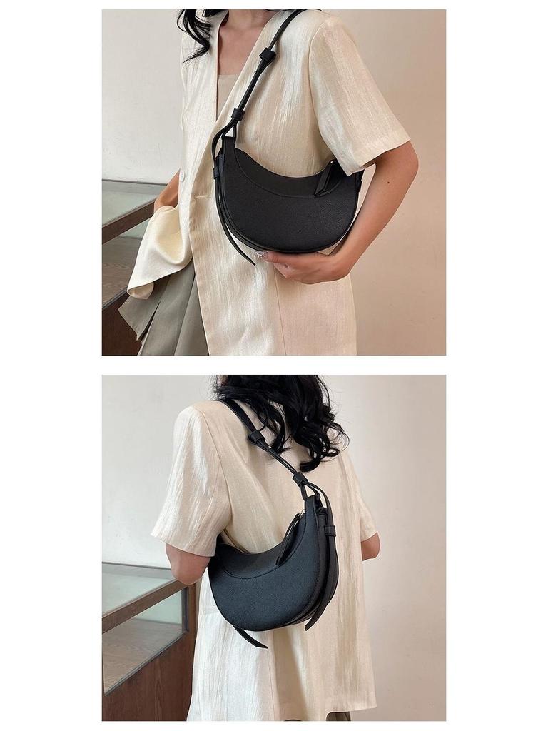 Женская французская нишевая сумка-седло полумесяц - полумесяц под мышкой и кроссбоди, идеально подходит для работы и поездок