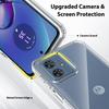 Противоударный акриловый прозрачный чехол для Motorola Moto G54 G84 G14, прозрачный жесткий корпус с мягкой рамкой, задняя крышка для Moto Edge 40 Neo