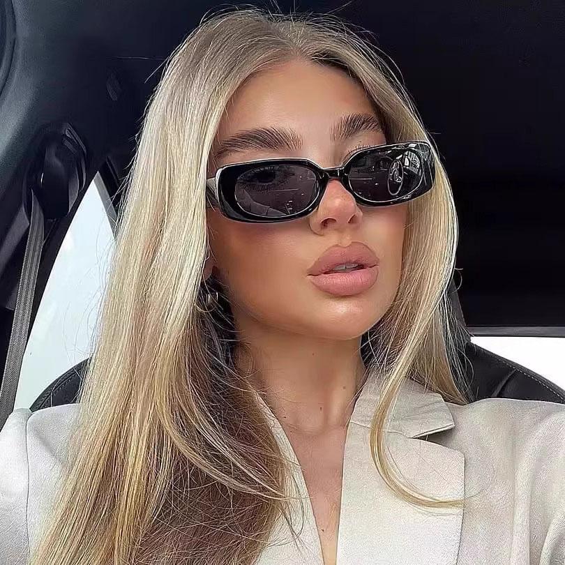 Y2K Vintage Rectangle Sunglasses Women Men Luxury Designer Punk Hip Hop UV400 Outdoor Shades