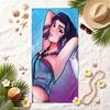 zoey Soft Beach Towel Stylish Beach Pool Towel for Summer Seaside Vacation Travel