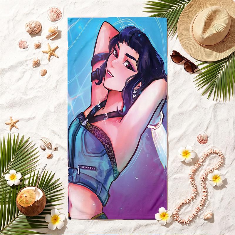 zoey Soft Beach Towel Stylish Beach Pool Towel for Summer Seaside Vacation Travel