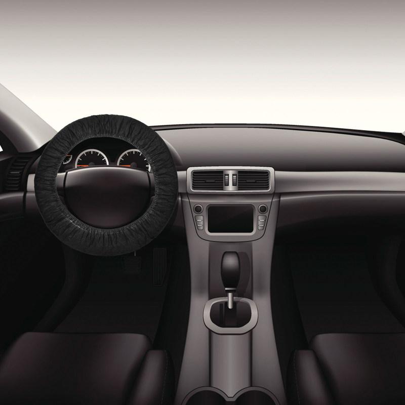 50Pcs Nonwoven Steering Wheel Cover Disposable Car Protector Universal Auto Interior Guard for Mechanic Car Wash Repair