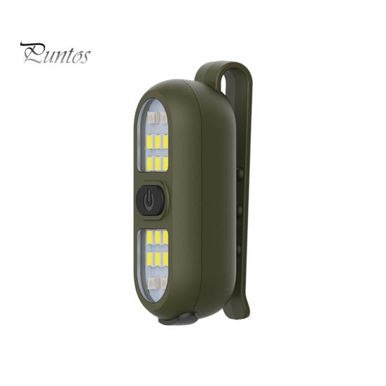 Светильник безопасности для кемпинга Прикрепляемый фонарик 450 люмен IPX6 Водонепроницаемый перезаряжаемый фонарик безопасности мини-размера Портативный светодиодный рабочий фонарь