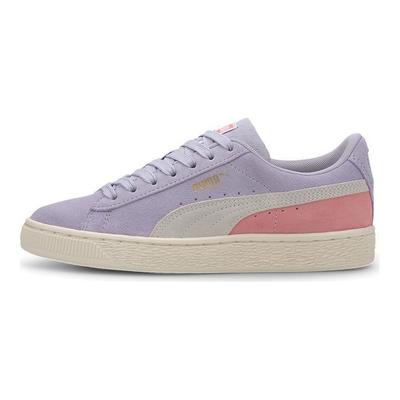 Suede Classic Повседневные Низкие Детские Кеды для Скейтбординга Детские Кроссовки Хаки Фиолетовый Розовый 365073-27