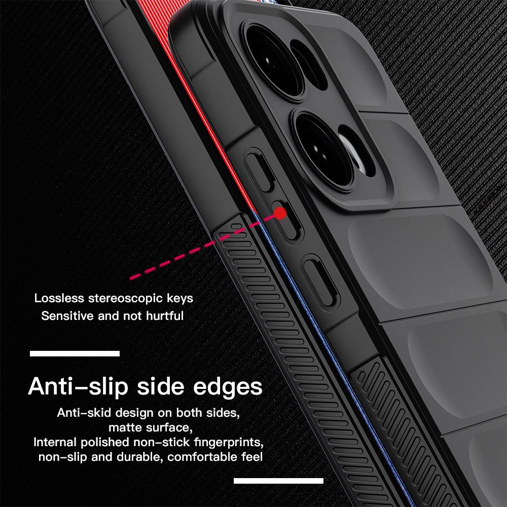 KEYSION Противоударный матовый чехол для OPPO Reno13 Pro 5G Противоскользящий мягкий силиконовый чехол для телефона OPPO Reno 13 5G 13 Pro 5G