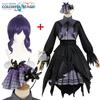 Косплей-костюм Asahina Mafuyu из Project Sekai Colorful Stage, Черно-фиолетовое готическое лолита-платье, Полный комплект для женщин, Хэллоуин, Comic‑Con