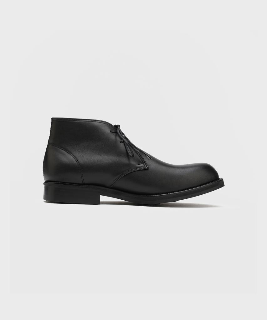 Firenze Atelier [Vibram] Ankle Line Solid Chukka Boots 2700 [Kip Black]