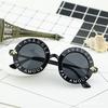 Модные круглые солнцезащитные очки, солнцезащитные очки в круглой оправе с ретро-буквой, универсальные солнцезащитные очки 15981