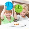 Baby Silicone Plate with Four Suction Cups - Divided Feeding Bowl for Toddlers