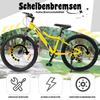 Mountain Bike 24 Inch Boys Girls Kids Bike 6 Speed Gear Chain Derailleur for Kids from 130 cm, Robust Steel Frame and Shock-Absorbing Fork
