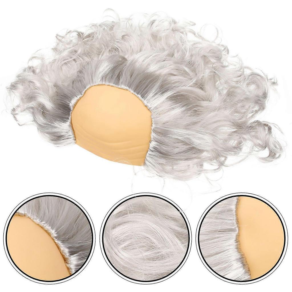 Bald Wig Funny Bald Head Wig Old Man Wig Cosplay Wig Cosplay Costume Accessory