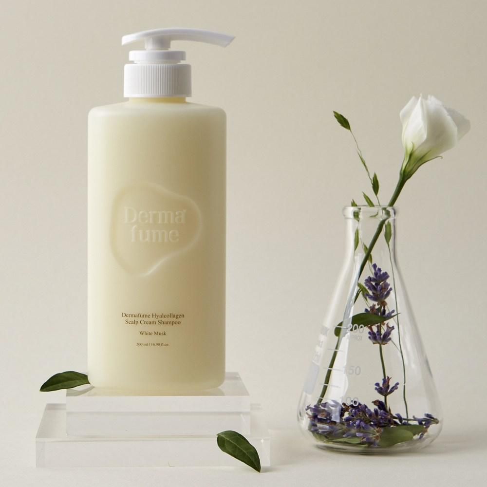 Dermafume Hyalcollagen Scalp Cream Shampoo 500 мл 2 шт + Treatment 500 мл 2 шт Аромат белого мускуса, 1 шт