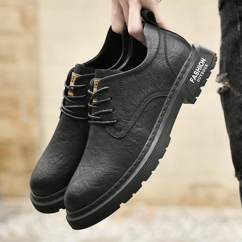 FashionSimple Натуральная кожа Мужская обувь Модные мужские туфли на шнуровке Брендовые мужские оксфорды Официальная обувь Британский стиль Мужские туфли на плоской подошве
