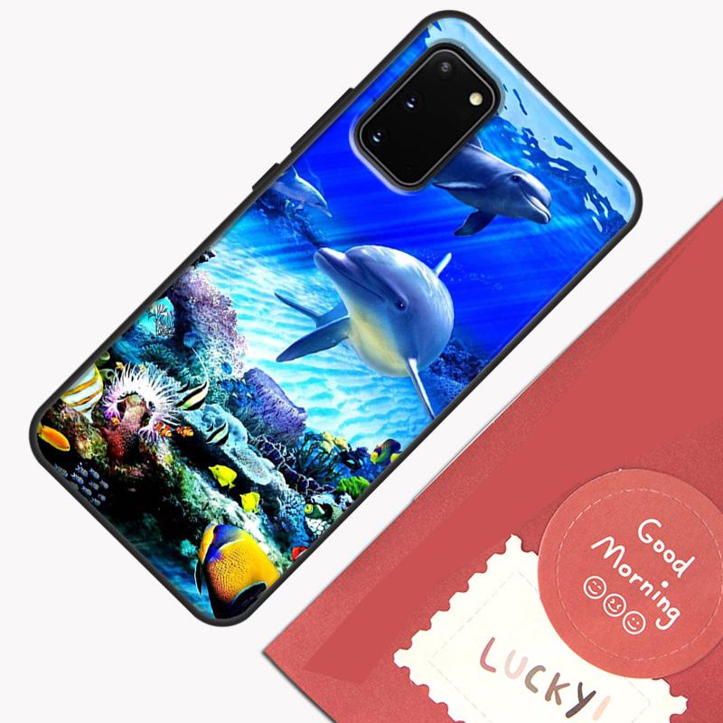Милый Чехол для Телефона с Дельфином и Океаном для Samsung Galaxy S26 S25 Ultra S20 S21 S22 S23 S24 S10 Plus S25 FE Защитная Крышка