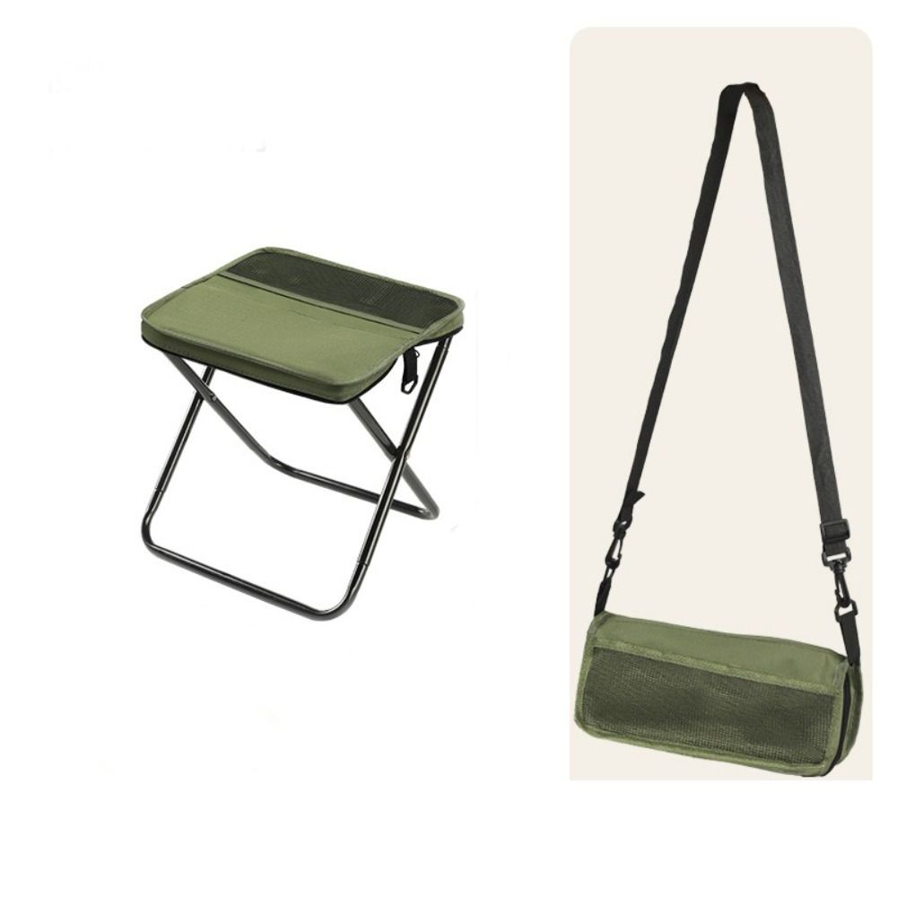 Sturdy Sports Folding Chair Wear-resistant Pencil Case Stool Folding Backpack Stool Fishing