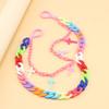 Double Layer Heart Waist Chain Rainbow Cross Pants Chain Resin Star Belt Chain  Trousers