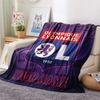 Custom Name Olympique Lyonnais Flannel Blanket, High quality Comfortable for All Seasons, Home Decor, Warmth and Comfort