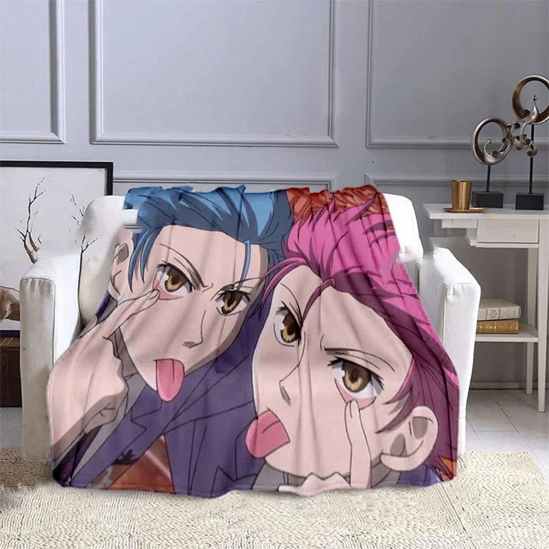 Ouran High School Host Club Anime Customized Blanket Plush Flannel Decoration Bed Home Throw Sofa Blanket Unisex Children Gifts