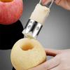 Портативный нержавеющий инструмент для удаления сердцевины из груш и яблок из нержавеющей стали марки 304, острый зубчатый резак, прочный ручной инструмент для овощей