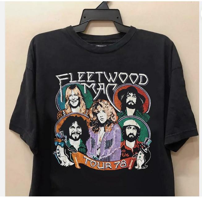Футболка унисекс Fleetwood Mac 1978 Tour, все размеры S-5XL, многоцветная