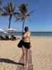 Solid color bikini swimsuit women's 1011 new three-piece set sexy contrasting color size chest gathering hot spring beach swimsuit