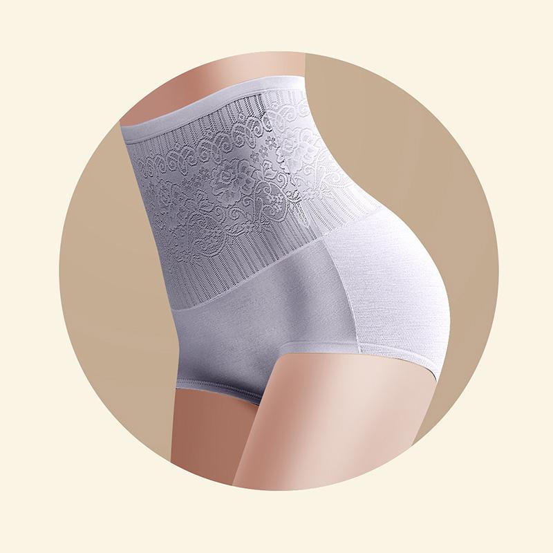 Женские однотонные хлопковые трусики, дышащее нижнее белье, нижнее белье с высокой талией, большие размеры, формирователь тела