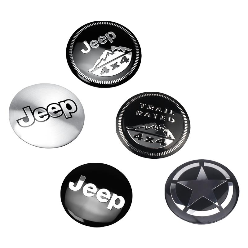 4pcs 56/60mm Car Wheel Center Cover Sticker Hub Cap Badge For Jeep Renegade Grand Cherokee Gladiator Patriot Liberty Renegade jk