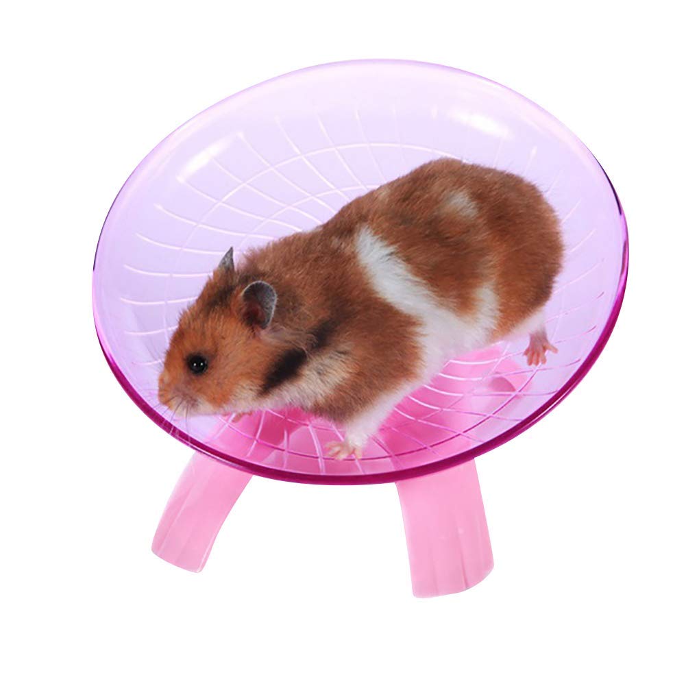 Flying Saucer Exercise Wheel Pet Hamster Mouse Running Disc Toy Cage Accessories