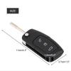 3 Button Remote Key Fob 433MHz with Chip 4D60 for Ford Focus