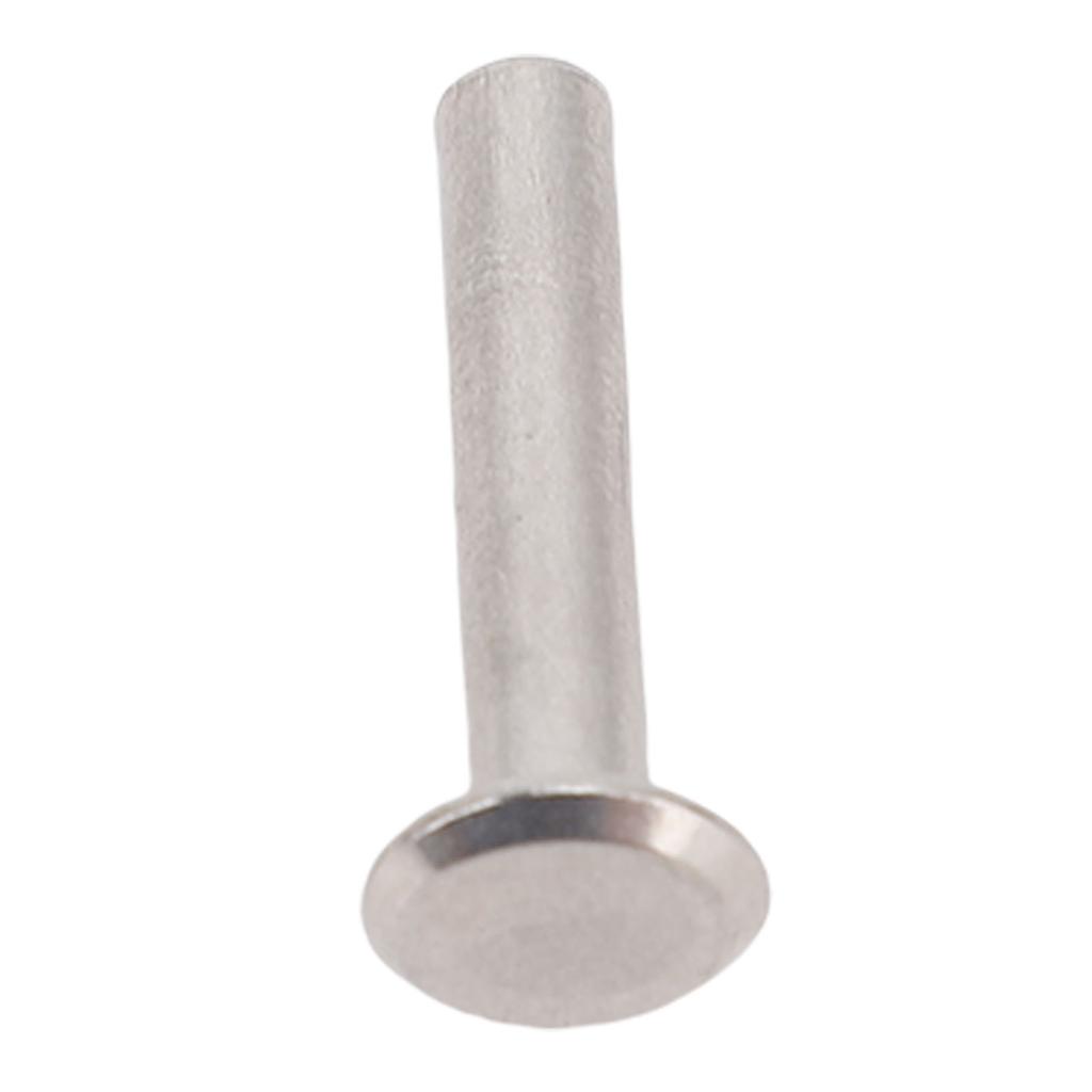 100 комплектов заклепок и винтов M3 из нержавеющей стали с плоской круглой головкой, набор крепежных элементов-заклепок для изделий из кожи