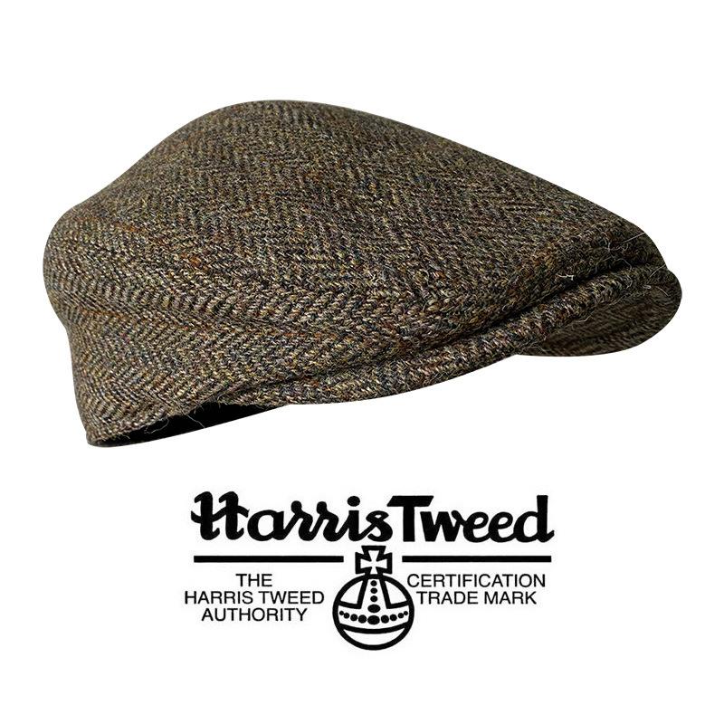 Британское наследие Шляпа-кепка для мужчин Harris Tweed - 100% чистая шерсть, теплая, с козырьком, в стиле газетчика, ретро, с жестким козырьком, берет для повседневной носки