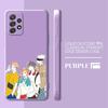 Чехол для телефона Samsung Galaxy A72 A22 A33 A32 A13 A12 A52s A13 A52 A53 A42 A73 Jujutsu Kaisen Yuji Itadori Square Liquid Cover