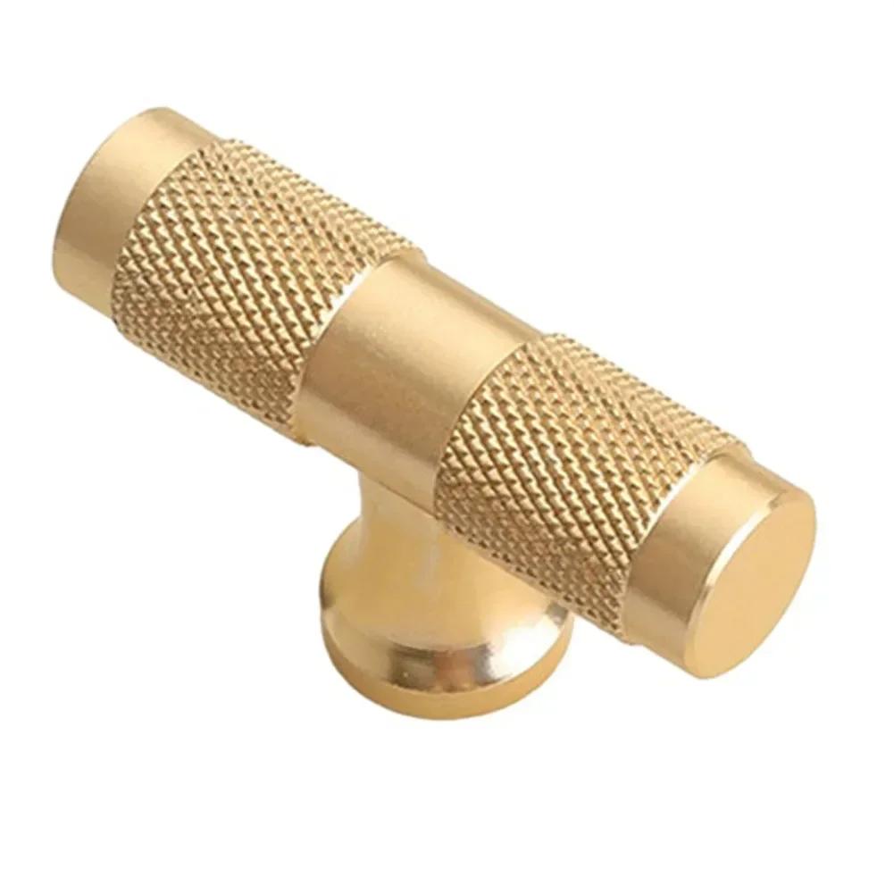 Ручки для шкафов Ручки для ящиков Кухонные шкафы Ручки для шкафов Золотая рифленая ручка Мебельные ручки для дверей шкафов Фурнитура