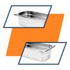 Pojemnik gastronomiczny 4L -  GN1/3, H100MM - stal nierdzewna - YG-00273