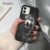 Krajews Animal The Wolf Howl soft Phone Case Cover For iPhone 17 Air 16 15 14 plus 12 13 pro max coque Fundas