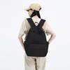 Solid Color Gender-neutral Nylon Backpack Casual Large-capacity Schoolbag Junior High School Student College Student Class Backpack