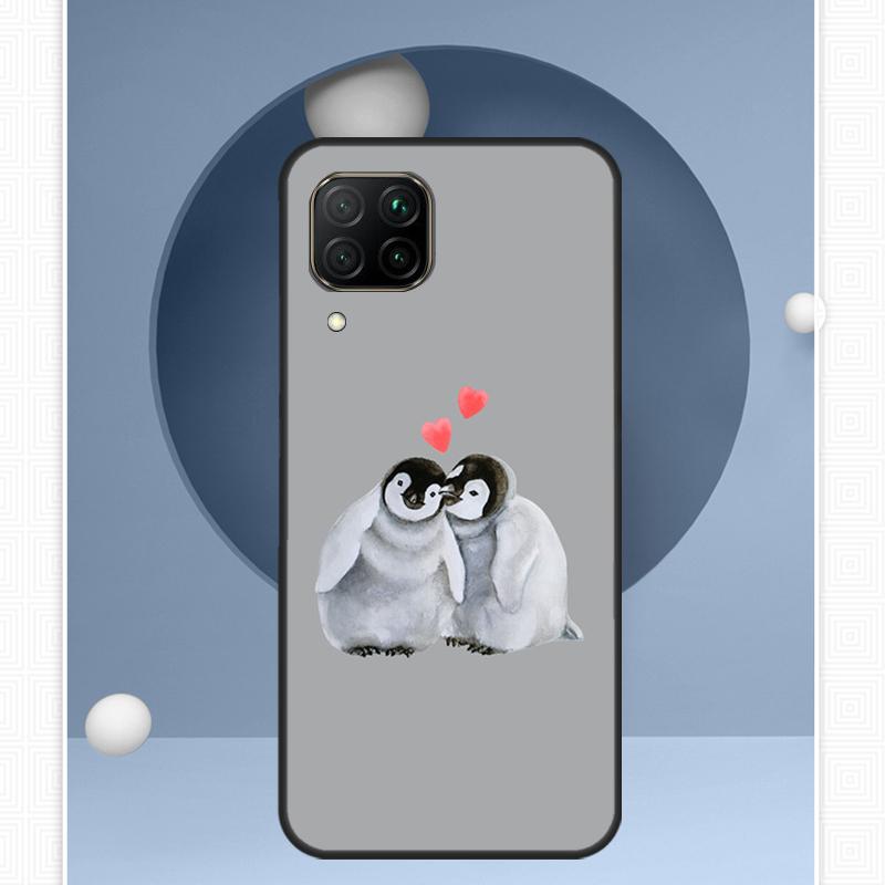 Cartoon Penguin For Huawei Nova 12s 12i 11i 8i Y91 Y60 Y70 Y72 Y90 Y61 9 10 SE P20 P40 Lite P30 P60 Pro Case