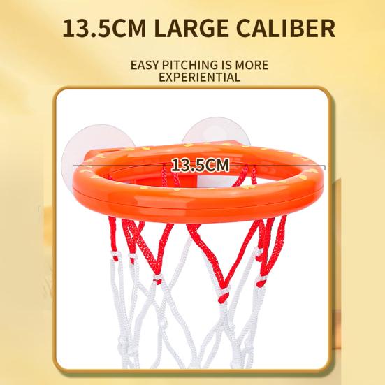 Детская баскетбольная игрушка на присоске с 3 шариками для ванны, мультяшный динозавр, координация рук и глаз, настенное крепление, баскетбольное кольцо