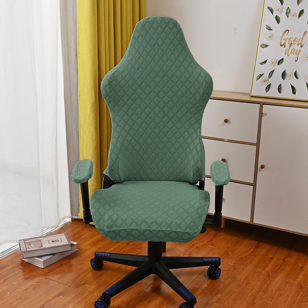 Жаккардовый чехол на стул для киберспорта с бриллиантами, компьютерные игры, интернет-кафе, конкурентоспособный вращающийся чехол на стул, эластичный чехол на стул для киберспорта