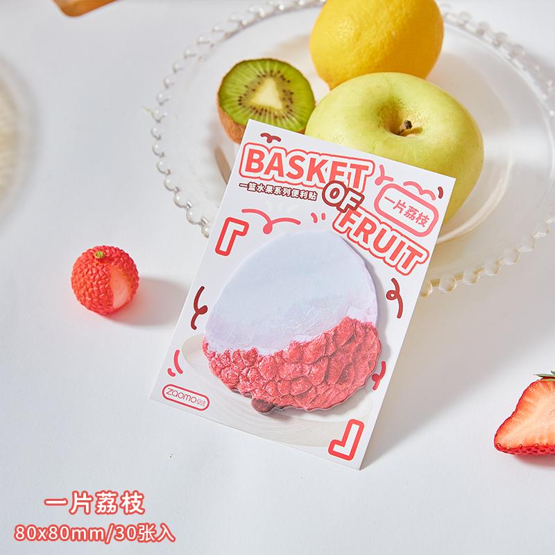 30 sheets Cartoon to-do list Memo Pad Ins Fresh Artistic Fruit Handbook Decoration Message-Leaving Note Stationery Supplies