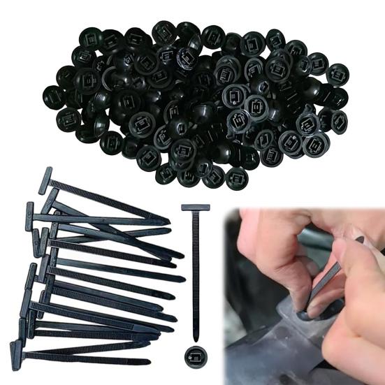 Nylon Universal Cable Tie Buckle Heavy Duty Self-Locking Zip Ties Holder UV Resistant Zipties Fasteners Multipurpose Plastic
