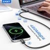 EAGET 60W PD USB Type C To Type C Cable Data Cord 48 Strands of Braided Yarn  Fast Charging  With for IPhone15, Android