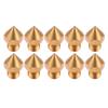 Aibecy 10pcs 3D Printer Extruder Brass Nozzle 0.4mm Printer Hotend Compatible with CR10S Pro 3D