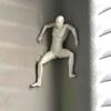 Frightened Man Wall Corner Decoration Home Office Living Room Climbing Scared Man