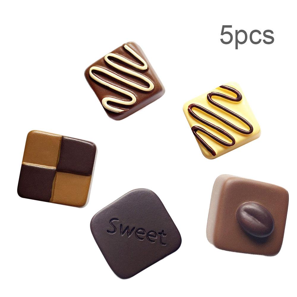 5 шт. имитация еды, шоколадная смоляная художественная композиция, трехмерный милый домашний декор, магнит на холодильник, украшение на холодильник