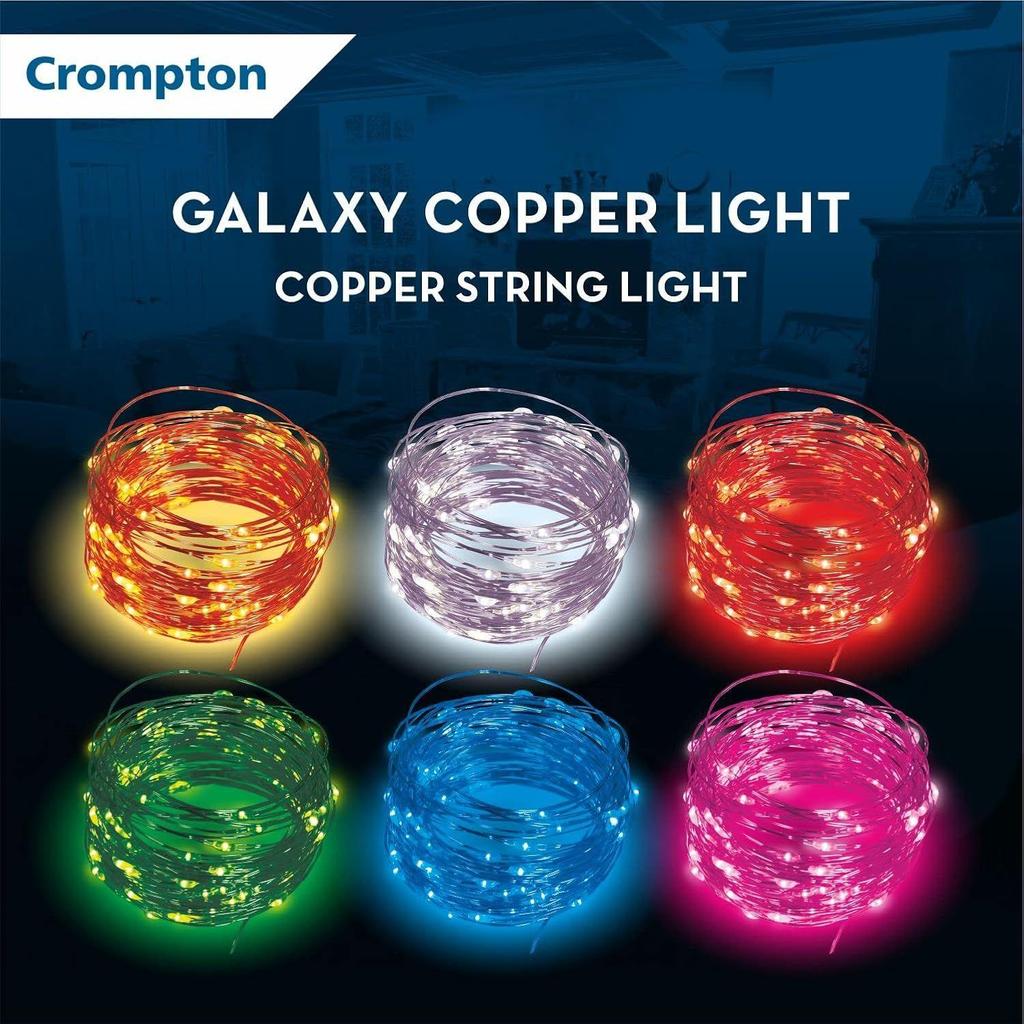 Galaxy Decoration Copper USB Powered String Fairy Lights with 100 Led Light (10 Meters/ 32 Feet . Pack of 1)